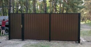 Купить распашные ворота из профнастила Морозовск, цена от 2719 руб.